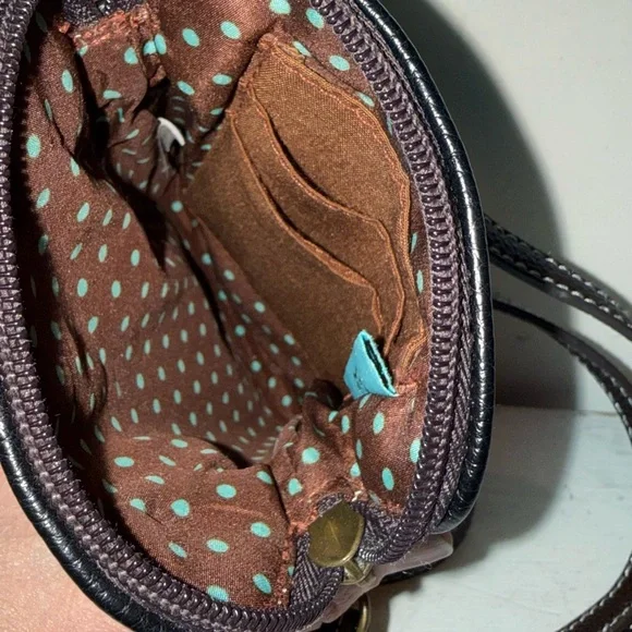 CHALA Black Crossbody Phone Bag with Red Cardinal Applique - Picture 4 of 4